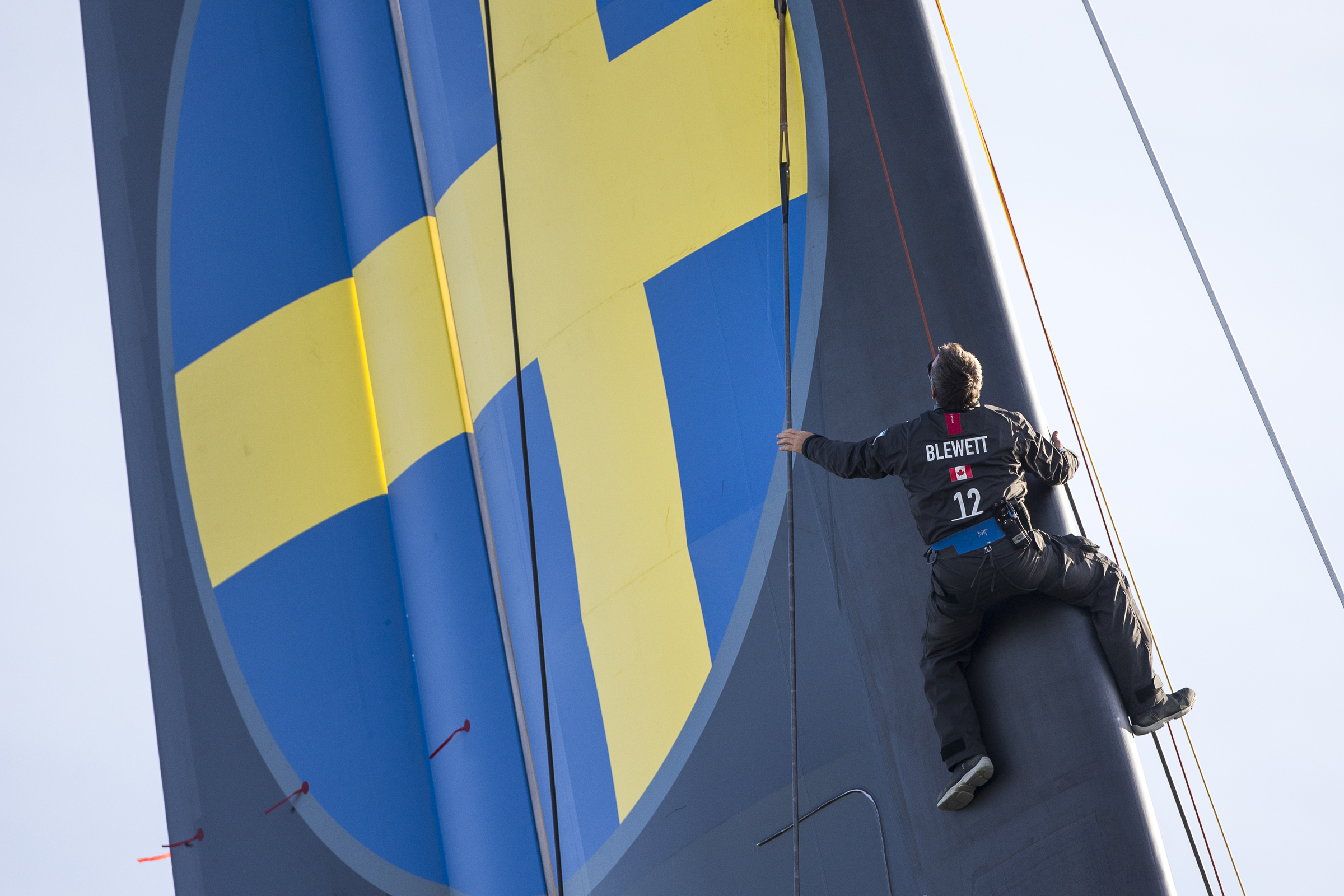 First sailing day of the AC72 of Artemis Racing, 13 November 2012, Alameda, USA