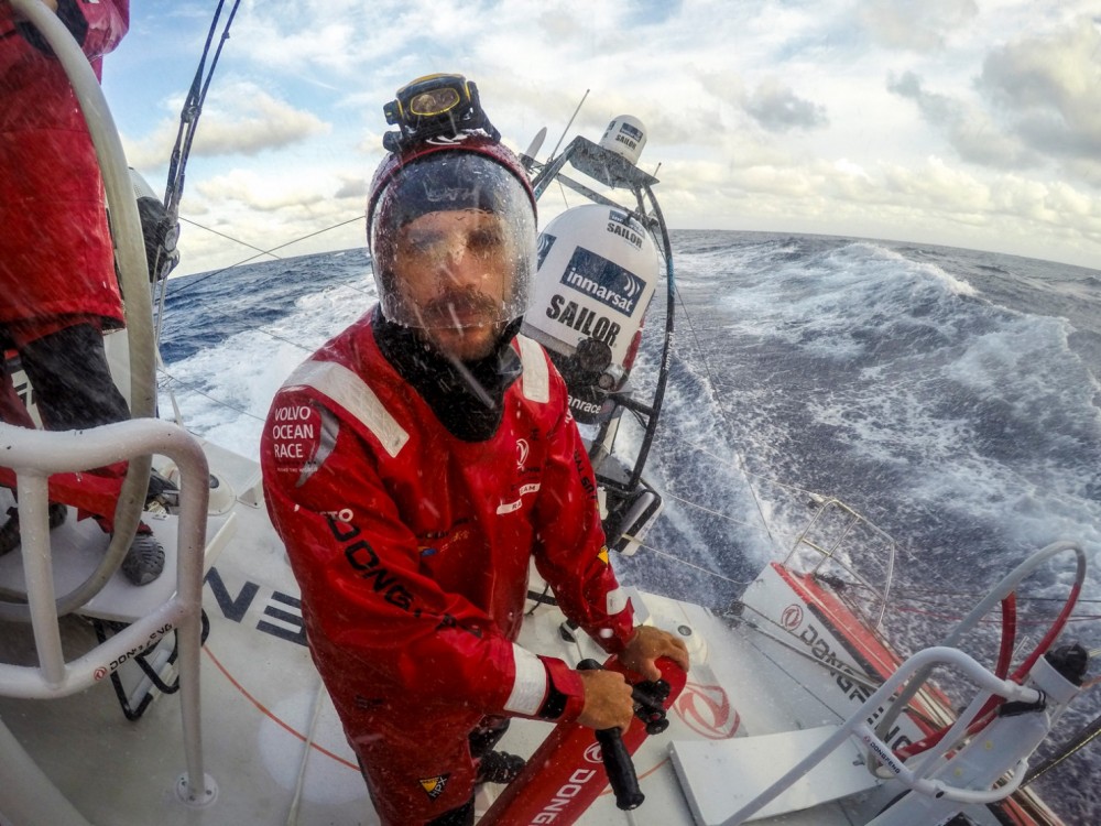 2014-15, Dongfeng Race Team, GoPro, Hero4, Leg6, OBR, VOR, Volvo Ocean Race, onboard, Eric Peron, helmet, Inmarsat