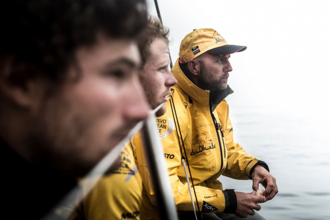 2014-15, Abu Dhabi Ocean Racing, Leg 8, VOR, Volvo Ocean Race, onboard, Ian Walker, Luke Parkinson, Louis Sinclair, face