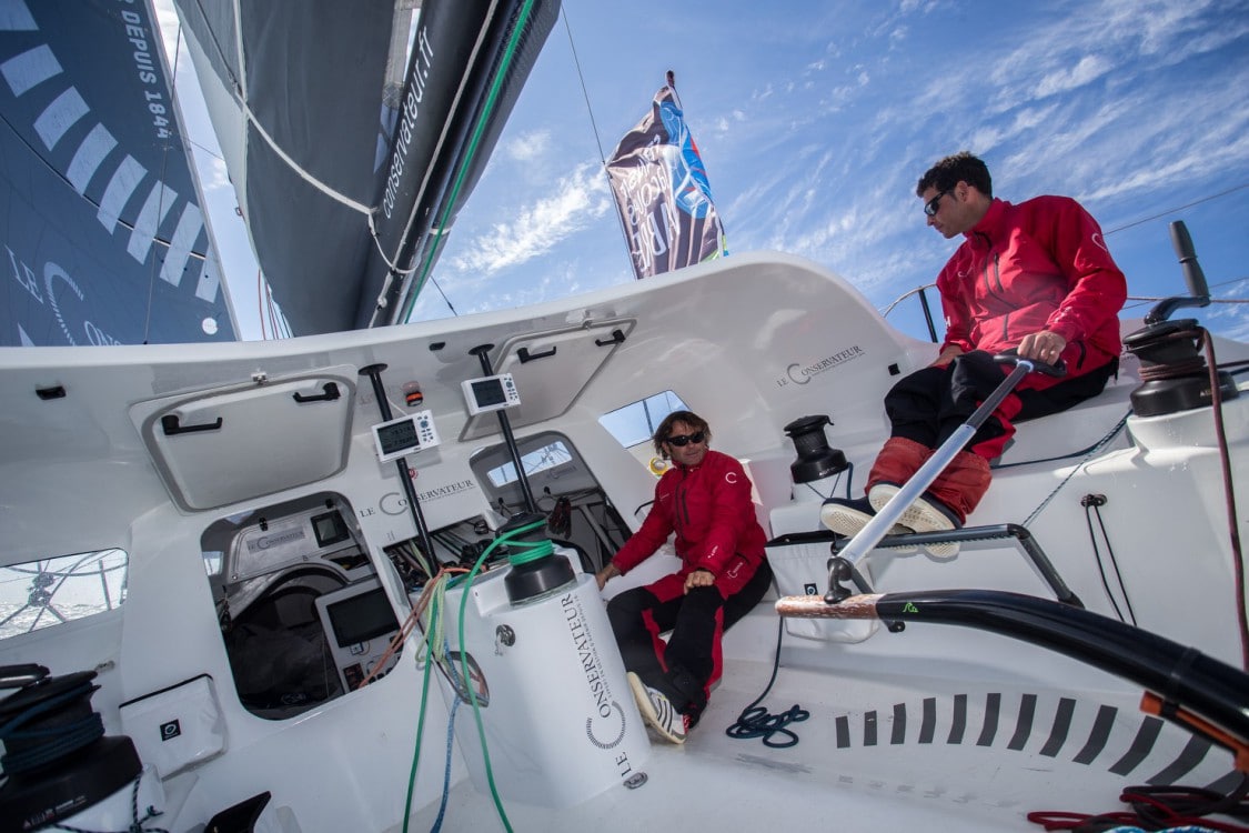 banque image, class 40, course au large, jacques vabre, le conservateur, pierre brasseur, voile, yannick bestaven