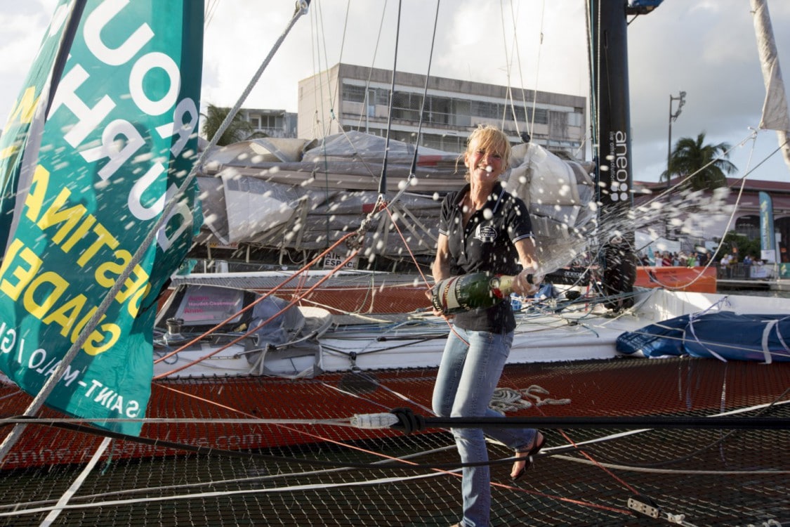 ANEO, ANNE CASENEUVE, ARRIVEE, DESTINATION GUADELOUPE, POINTE A PITRE, ROUTE DU RHUM 2014, VICTOIRE