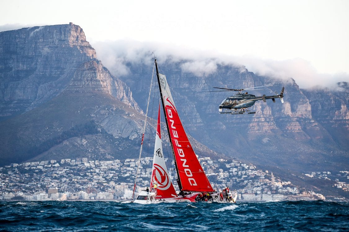 2017-18, Aerial, Dongfeng, Helicopter, Kind of picture, Leg 2, Lisbon-Cape Town, arrivals