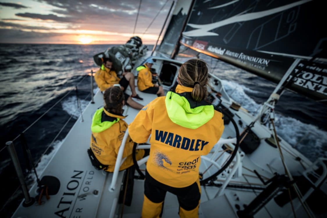 Leg 8,Sunrise,Helm,Liz Wardley,2017-18,on-board,Nature,Teams,Leg,Bowman/ Boat Captain,Turn the Tide on plastic